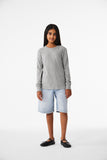 BELLA+CANVAS ®  Youth Heather CVC Long Sleeve Tee BC3501YCVC