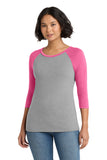 District ®  Women's Perfect Tri ®  3/4-Sleeve Raglan. DM136L