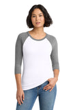 District ®  Women's Perfect Tri ®  3/4-Sleeve Raglan. DM136L