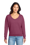 Port & Co ®  Women's Beach Wash ®  Garment-Dyed V-Neck Sweatshirt LPC098V
