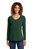 Port & Co ®  Women's Long Sleeve Fan Favorite V-Neck Tee. LPC450VLS