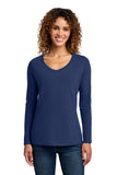 Port & Co ®  Women's Long Sleeve Fan Favorite V-Neck Tee. LPC450VLS