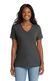 Port & Co ®  Women's Core Cotton V-Neck Tee. LPC54V