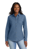 Port & Co ®  Women's Long Sleeve Value Denim Shirt.  LSP10