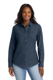 Port & Co ®  Women's Long Sleeve Value Denim Shirt.  LSP10