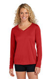 Sport-Tek ®  Women's Long Sleeve PosiCharge ®  Competitor™ V-Neck Tee. LST353LS - M