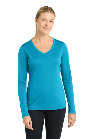 Sport-Tek ®  Women's Long Sleeve PosiCharge ®  Competitor™ V-Neck Tee. LST353LS - S