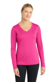 Sport-Tek ®  Women's Long Sleeve PosiCharge ®  Competitor™ V-Neck Tee. LST353LS - XXL