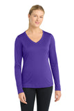 Sport-Tek ®  Women's Long Sleeve PosiCharge ®  Competitor™ V-Neck Tee. LST353LS - L
