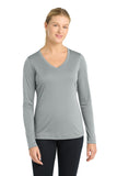 Sport-Tek ®  Women's Long Sleeve PosiCharge ®  Competitor™ V-Neck Tee. LST353LS - XXL