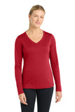 Sport-Tek ®  Women's Long Sleeve PosiCharge ®  Competitor™ V-Neck Tee. LST353LS - XXL