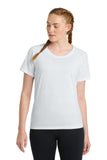 Sport-Tek  ®  Women's PosiCharge  ®  Tri-Blend Wicking Scoop Neck Raglan Tee. LST400