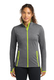 Sport-Tek ®  Women's Sport-Wick ®  Stretch Contrast Full-Zip Jacket.  LST853