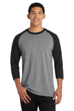 Port & Co ®  Core Blend 3/4-Sleeve Raglan Tee. PC55RS