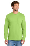 Port & Co ®  Tall Long Sleeve Essential Pocket Tee. PC61LSPT