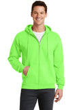 Port & Co ™  Core Fleece Full-Zip Hooded Sweatshirt. PC78ZH - 3XL