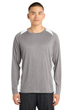 Sport-Tek ®  Long Sleeve Heather Colorblock Contender ™  Tee. ST361LS