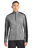 Sport-Tek ®  PosiCharge ®  Electric Heather Colorblock 1/4-Zip Pullover. ST397