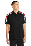 Sport-Tek ®  Tricolor Shoulder Micropique Sport-Wick ®  Polo. ST658