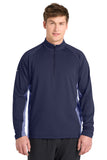 Sport-Tek ®  Sport-Wick ®  Stretch Contrast 1/4-Zip Pullover. ST854