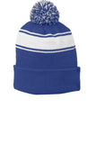 Sport-Tek ®  Stripe Pom Pom Beanie.  STC28