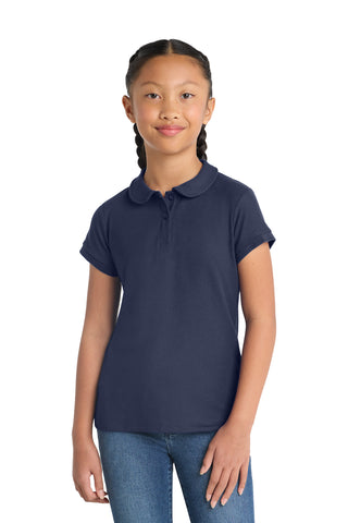 Port Authority ®  Girls Silk Touch ™  Peter Pan Collar Polo. YG503