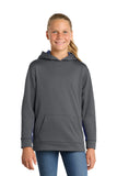 Sport-Tek ®  Youth Sport-Wick ®  Fleece Colorblock Hooded Pullover.  YST235