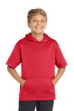 Sport-Tek  ®  Youth Sport-Wick  ®  Fleece Short Sleeve Hooded Pullover. YST251