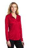 Port Authority ® Ladies Silk Touch™ Performance Long Sleeve Polo Brand Logo