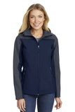 Port Authority® Ladies Hooded Core Soft Shell Jacket. L335