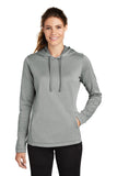 Sport-Tek ® Ladies PosiCharge ® Sport-Wick ® Heather Fleece Hooded Pullover. LST264