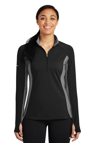 Sport-Tek® Ladies Sport-Wick® Stretch Contrast 1/4-Zip Pullover. LST854