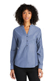 Port Authority® Ladies Long Sleeve Chambray Easy Care Shirt LW382