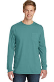 Port & Company® Beach Wash® Garment-Dyed Long Sleeve Pocket Tee  PC099LSP