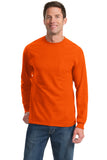 Port & Company® Tall Long Sleeve Essential Pocket Tee. PC61LSPT