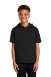 Sport-Tek ® Youth Sport-Wick ® Fleece Short Sleeve Hooded Pullover. YST251