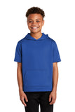 Sport-Tek ® Youth Sport-Wick ® Fleece Short Sleeve Hooded Pullover. YST251