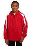 Sport-Tek® Youth Fleece-Lined Colorblock Jacket. YST81